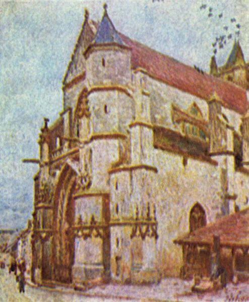 Alfred Sisley Kirche von Moret oil painting image